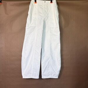 White High-Waist Wide Leg Pants